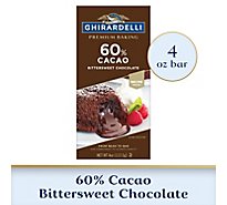 Ghirardelli Premium 60% Cacao Bittersweet Chocolate Baking Bar -  4 Oz