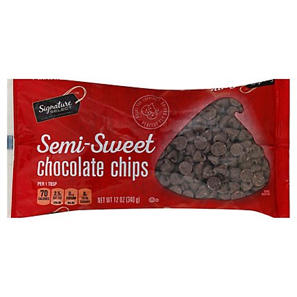 Signature SELECT Chocolate Chips Real Semi-Sweet - 12 Oz - Image 1