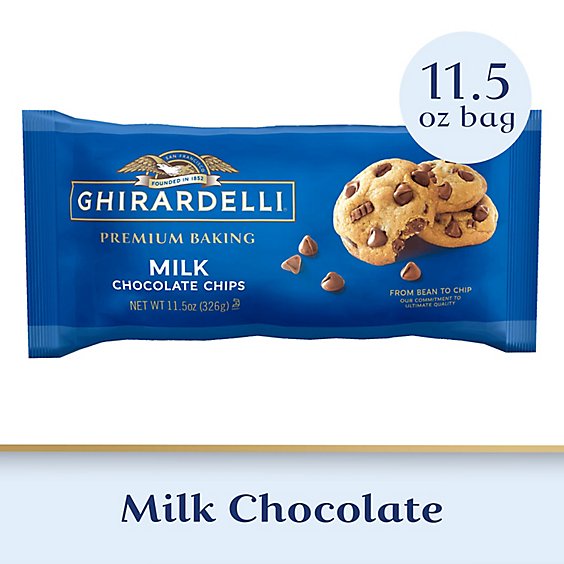 Ghirardelli Milk Chocolate Premium Baking Chips - 11.5 Oz