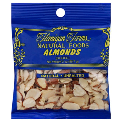 Flanigan Farms Almonds Sliced - 2 Oz - Image 1