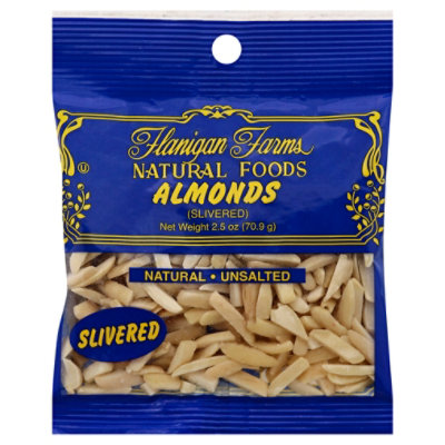 Flanigan Farms Almonds Slivered - 2.5 Oz