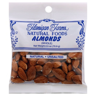 Flanigan Farms Almonds Whole Shelled - 2.5 Oz - Image 1