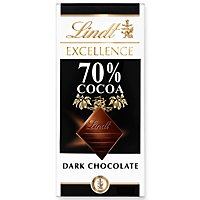 Lindt Excellence Chocolate Bar Dark Chocolate 70% Cocoa - 3.5 Oz - Image 2