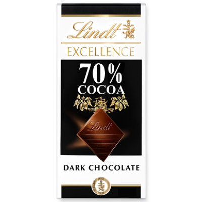 Lindt EXCELLENCE 70% Cocoa Dark Chocolate Candy Bar - 3.5 Oz - Image 1