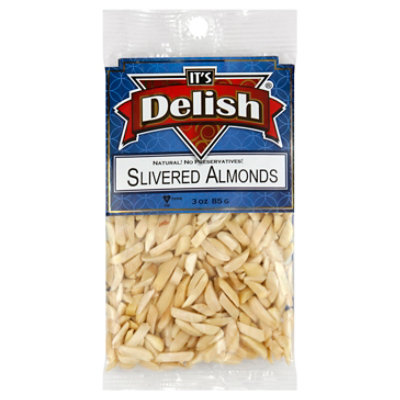 Its Delish Almonds Slivered - 3 Oz - Image 1