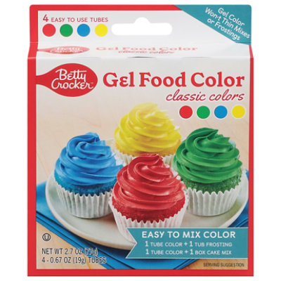 Great Value Gel Food Colors, Classic - 2.7 oz