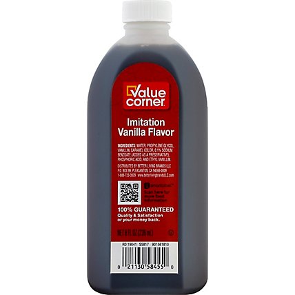 Value Corner Imitation Vanilla Flavor - 8 Fl. Oz. - Image 2