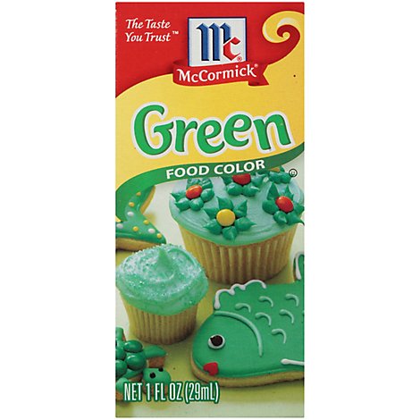 McCormick Food Color Green - 1 Fl. Oz.