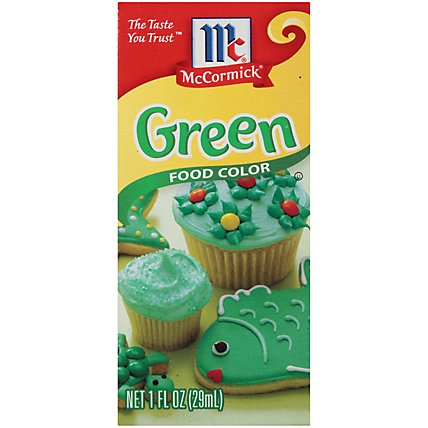 McCormick Green Food Color - 1 Fl. Oz. - Image 1
