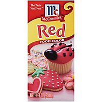 McCormick Red Food Color - 1 Fl. Oz. - Image 1