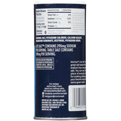 Morton Lite Salt - 11 Oz - Image 5