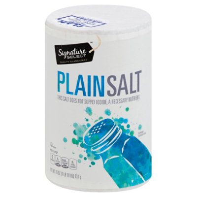 Signature SELECT Plain Salt - 26 Oz