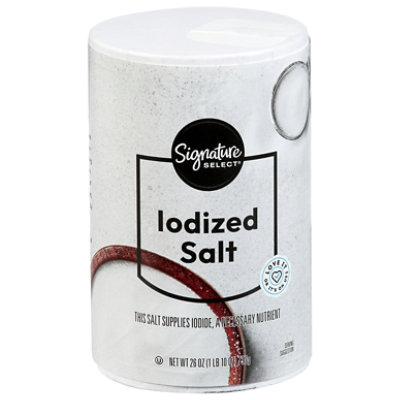 Signature SELECT Iodized Salt - 26 Oz - safeway