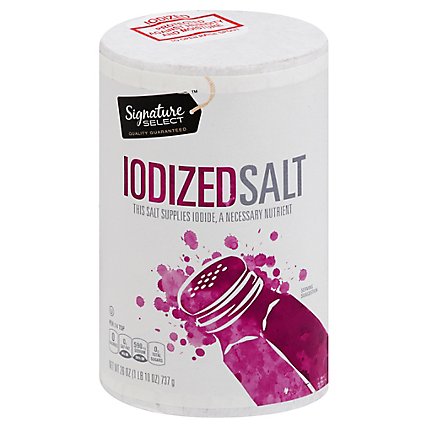 Signature SELECT Salt Iodized - 26 Oz - Image 1