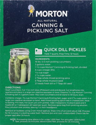 Morton Salt Canning & Pickling - 4 Lb - Image 5