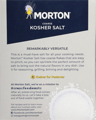 Morton Salt Kosher Coarse - 48 Oz - Image 6