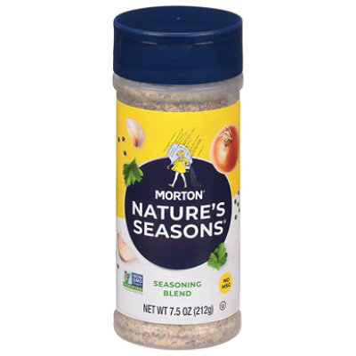 Morton Nature’s Seasons Seasoning Blend – Savory Blend of Spices for  Lighter Fare, 7.5 OZ Canister