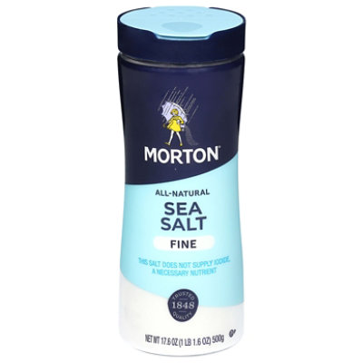 Morton Sea Salt Mediterranean Fine - 17.6 Oz