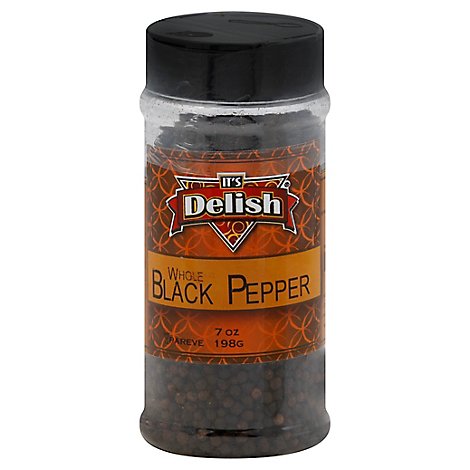 Its Delish Black Pepper Whole - 7 Oz