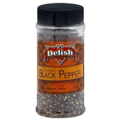 Its Delish Black Pepper Cracked - 7 Oz - Image 1