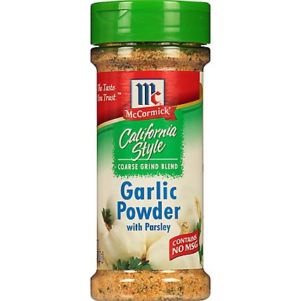 McCormick California Style Garlic Powder With Parsley Coarse Grind Blend - 6 Oz - Image 1