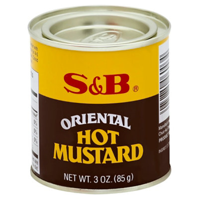 S&B Mustard Hot Oriental - 3 Oz - Image 1