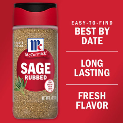 McCormick Rubbed Sage - 0.5 Oz - Image 4