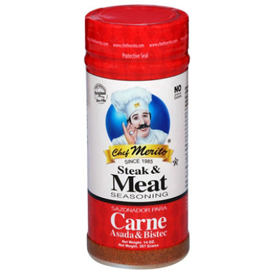 Chef Merito Carne Asada Meat Seasoning, 14 Ounce