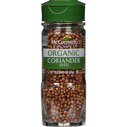 McCormick Gourmet Organic Coriander Seed - 0.87 Oz - Image 1