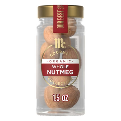 McCormick Gourmet Organic Whole Nutmeg - 1.5 Oz