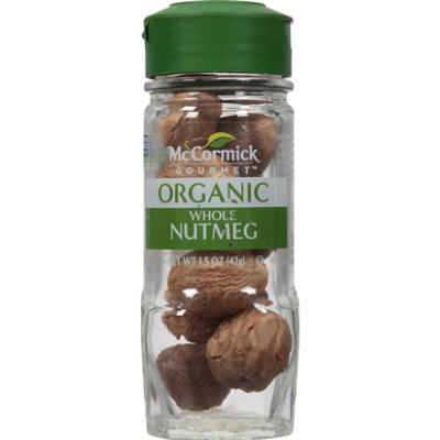 McCormick Gourmet Organic Whole Nutmeg - 1.5 Oz - Image 1