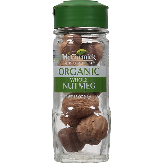 McCormick Gourmet Organic Whole Nutmeg - 1.5 Oz