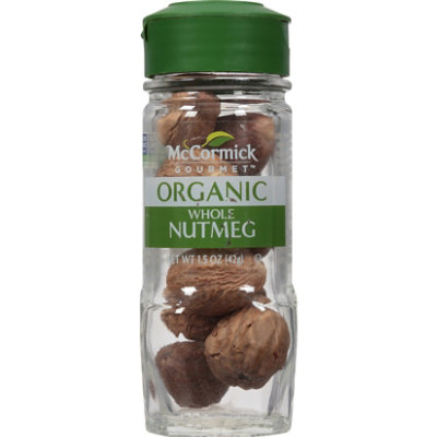 McCormick Gourmet Organic Nutmeg Whole - 1.5 Oz