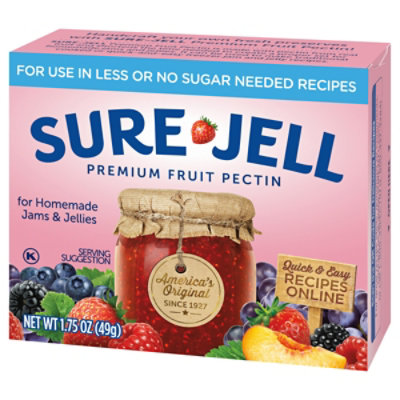 Sure Jell Premium Fruit Pectin for Less or No Sugar Needed Recipes Box - 1.75 Oz - Image 9