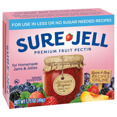 Sure Jell Premium Fruit Pectin for Less or No Sugar Needed Recipes Box - 1.75 Oz - Image 6