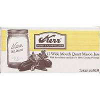 Kerr Quart Jars Wide Mouth - 12 Count