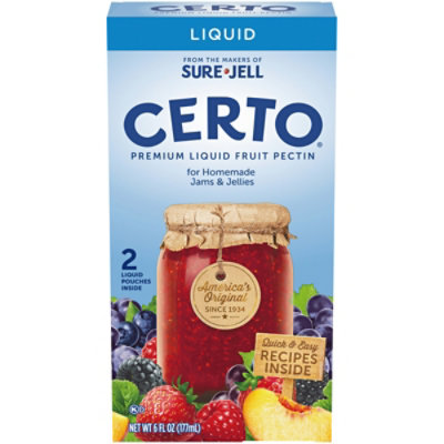 Certo Premium Liquid Fruit Pectin Packs - 2 Count - albertsons