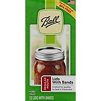 Ball Lids Regular Mouth with Bands - 12 Count - Image 2