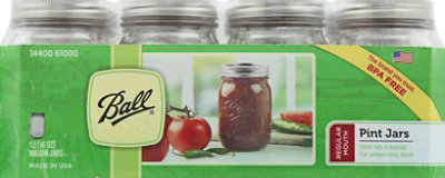 Ball Mason Jars Pint Regular Mouth - 12 Count - Image 2