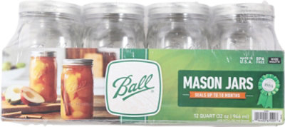 Ball Jars Wide Mouth Quart - 12 Count - Image 4