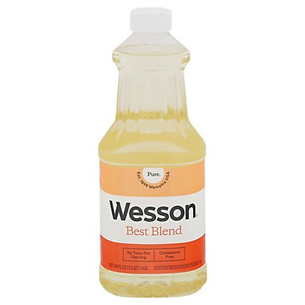 Wesson Best Blend Oil Vegetable Oil And Corn Oil - 48 Fl. Oz. - Image 2