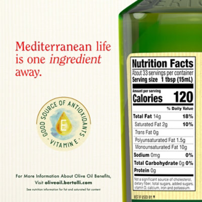 Bertolli Olive Oil Extra Virgin - 16.9 Fl. Oz. - Image 4