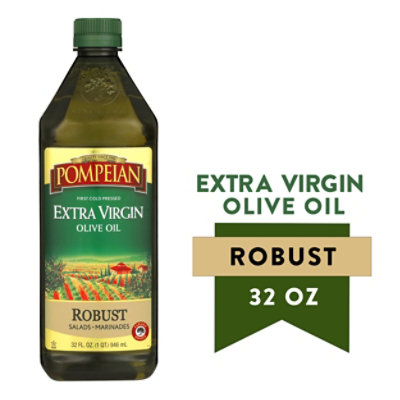 Pompeian Olive Oil Extra Virgin Robust Flavor - 32 Fl. Oz.