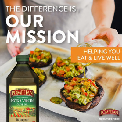 Pompeian Robust Extra Virgin Olive Oil - 68 Fl. Oz. - Image 4