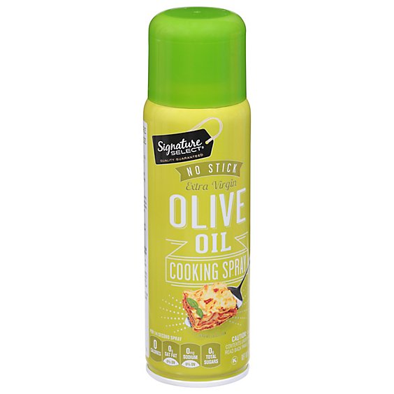Signature SELECT Cooking Spray No Stick Olive Oil Extra Virgin Aerosol - 5 Oz