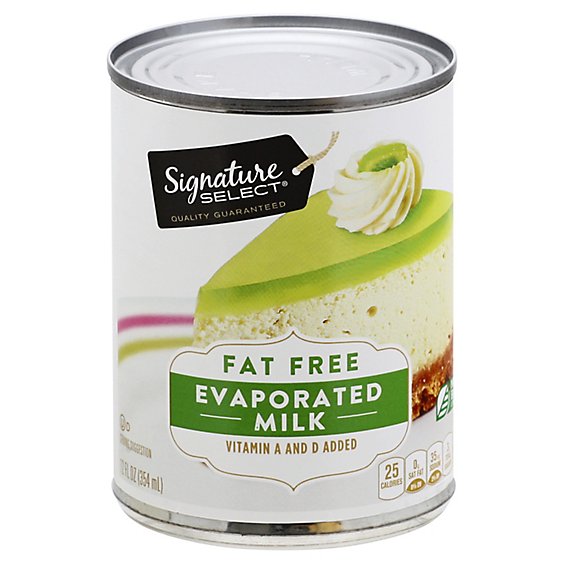 Signature SELECT Milk Evaporated Fat Free Can - 12 Fl. Oz.
