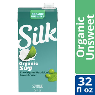 Silk Organic Shelf-Stable Unsweetened Soy Milk - 32 Fl. Oz. - Image 1