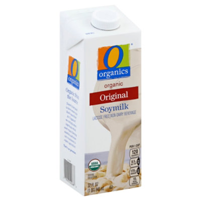  O Organics Organic Non Dairy Beverage Soymilk Plain - 32 Fl. Oz. 