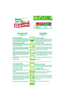 Maseca Flour Corn Instant - 25 Lb - Image 6