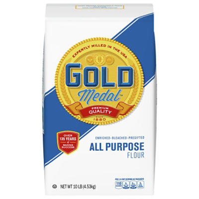 Gold Medal Enriched Bleached Presifted All Purpose Flour - 10 Lb - Image 1